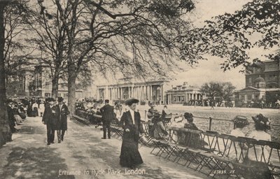 Ingang van Hyde Park, Londen door English Photographer