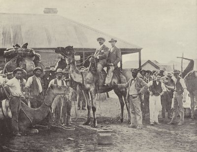 Uitrusten van een Prospectiepartij, Coolgardie, West-Australië door English Photographer