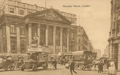 Mansion House, Londen door English Photographer