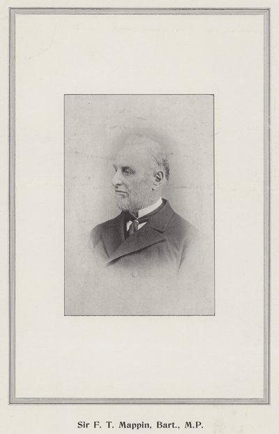 Sir F T Mappin, Baronet, MP door English Photographer