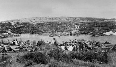 Suvla Bay, Gallipoli bij Chocolate Hill, ca. 1915 door English Photographer