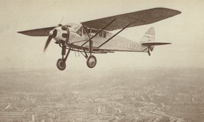 De De Havilland "Hawk-Moth" door English Photographer