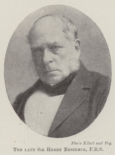 Wijlen Sir Henry Bessemer, FRS door English Photographer