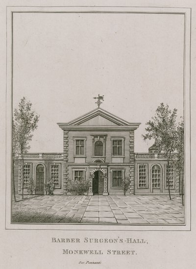 Barber Surgeons Hall, Monkwell Street, Londen door English School