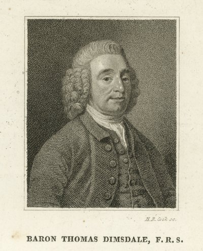 Baron Thomas Dimsdale (gravure) door English School