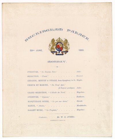 Concert in Buckingham Palace, 22 juni 1868 door English School