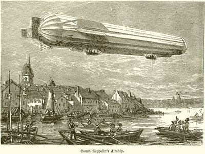 Luchtschip van graaf Zeppelin door English School