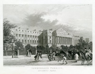 Cumberland Terrace, Regents Park, Londen door English School