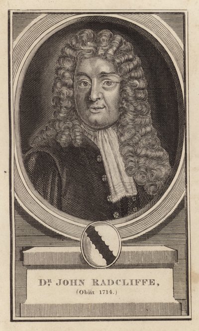 Dr John Radcliffe, overleden 1714 door English School