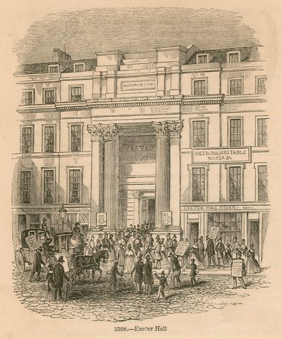 Exeter Hall, Strand, Londen door English School