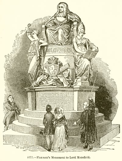 Flaxmans monument voor Lord Mansfield door English School