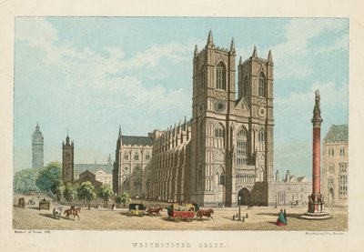 Algemeen overzicht van Westminster Abbey door English School