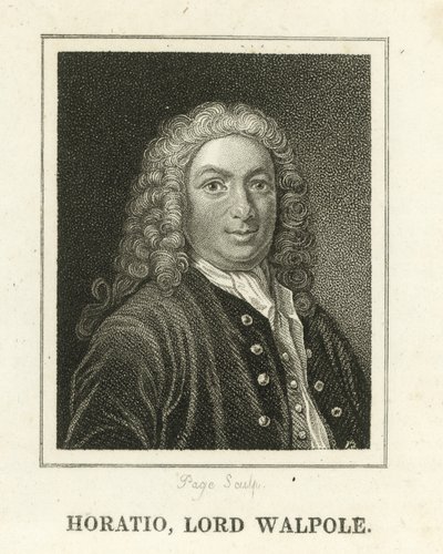 Horatio, Lord Walpole (gravure) door English School