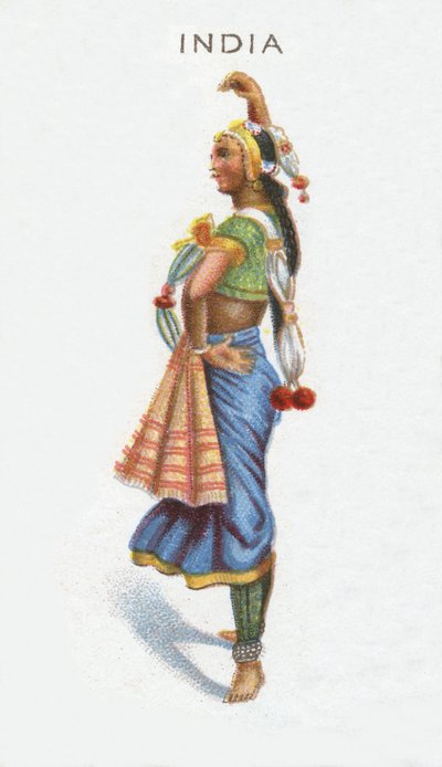 India, sigarettenkaart, 1915 door English School