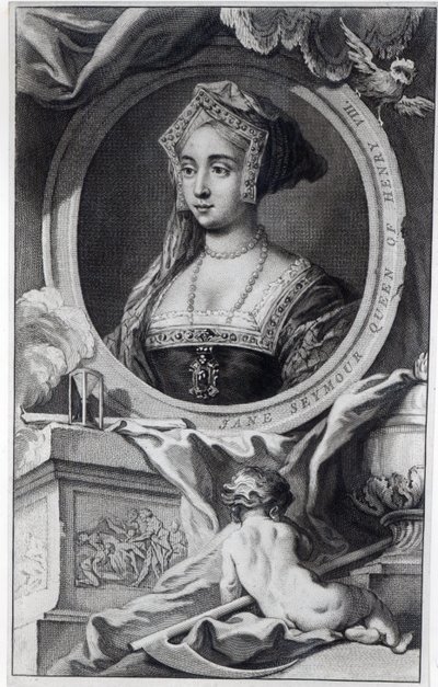 Jane Seymour, gegraveerd door Jacobus Houbraken, 1746 door English School