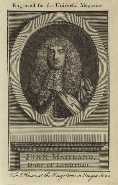 John Maitland, Hertog van Lauderdale door English School