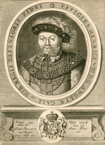 Koning Hendrik VIII door English School