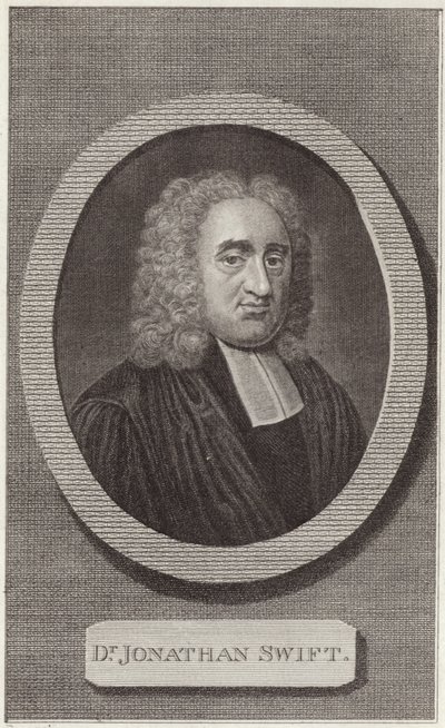 Portret van Jonathan Swift door English School