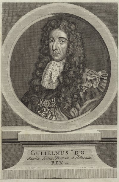 Portret van Willem III van Engeland door English School