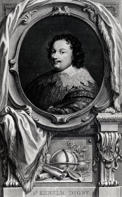 Sir Kenelm Digby (1603-1665) door English School