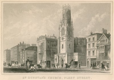 St Dunstans Kerk, Fleet Street, Londen door English School