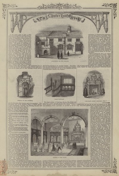 De Charterhouse, 1843 door English School