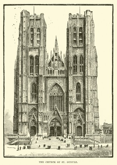 De Kerk van Sint-Goedele door English School