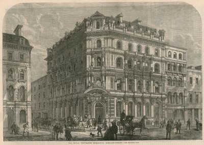 De Royal Insurance Buildings, Lombard Street, Londen door English School