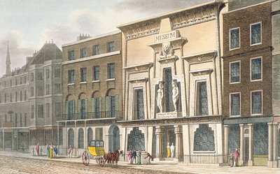 Uitzicht op Bullocks Museum, Piccadilly, 1815 door English School