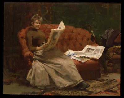 Dame aan het lezen door Ernest Sigismund Witkamp