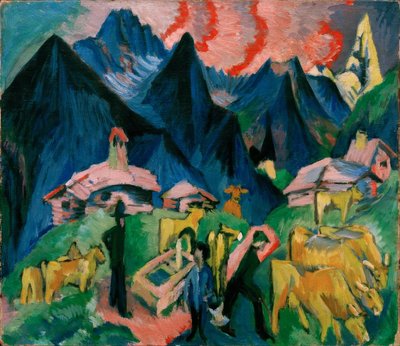 Alpenleven door Ernst Ludwig Kirchner