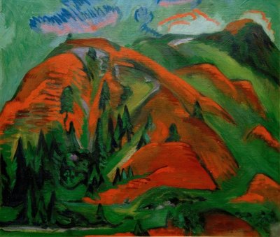 Boomgrens door Ernst Ludwig Kirchner