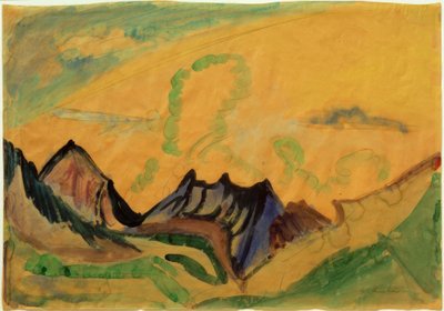 Berglandschap door Ernst Ludwig Kirchner