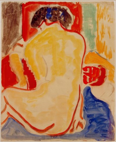 Gele rugnaakt door Ernst Ludwig Kirchner