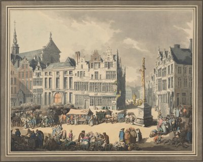 Place de Meir in Antwerpen, 1797 door Eugen Poppel