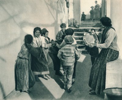 Tarantella, Capri, Italië, 1927 door Eugen Poppel