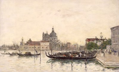 Venetië, De Molo door Eugene Louis Boudin