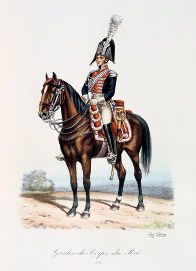 Gardes-du-Corps de Roi, 1814 door Eugene Titeux