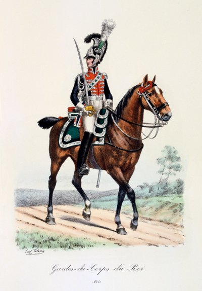 Gardes-du-Corps de Roi, 1815 door Eugene Titeux