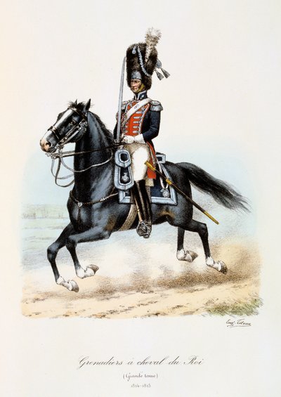 Grenadiers à Cheval du Roi, Grande Tenue, 1814-15 door Eugene Titeux