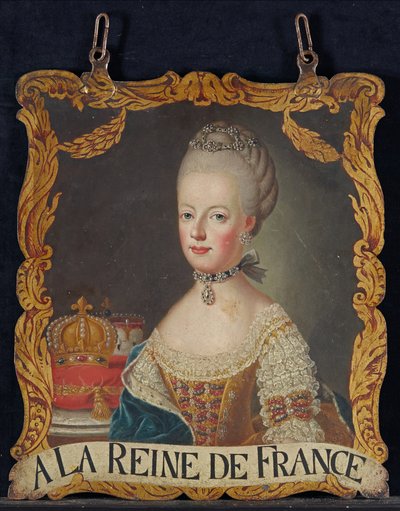 Marie Antoinette bord, na 1774 door European School