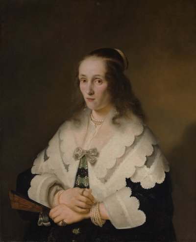 Portret van een Vrouw, 1642 door Ferdinand Bol