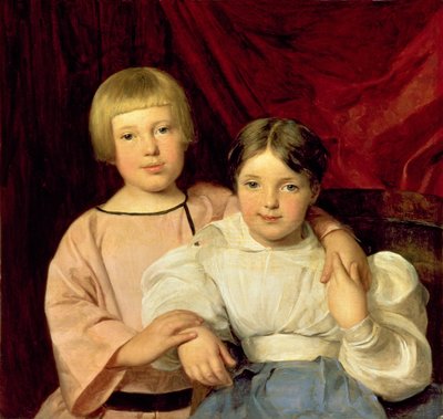 Kinderen door Ferdinand Georg Waldmuller