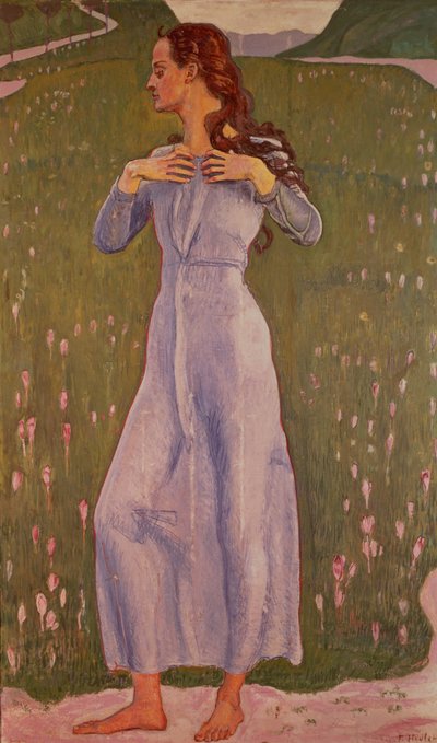 Emotie (Ergriffenheit), 1900 door Ferdinand Hodler