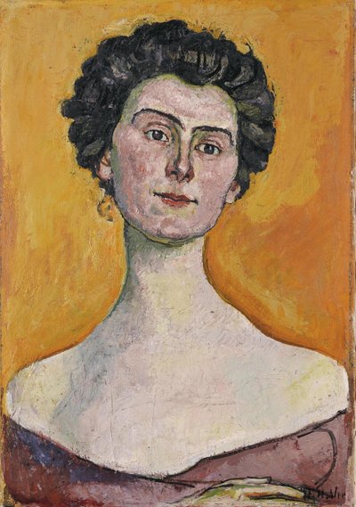 Portret van Clara Pasche-Battié, 1914 door Ferdinand Hodler