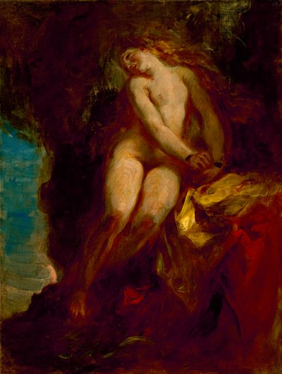 Andromeda door Ferdinand Victor Eugene Delacroix