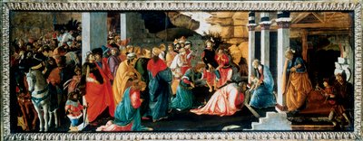 De aanbidding van de koningen, ca. 1470 door Filippino Lippi