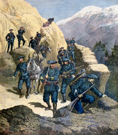 Alpenjagers, 1891 door Fortuné Méaulle