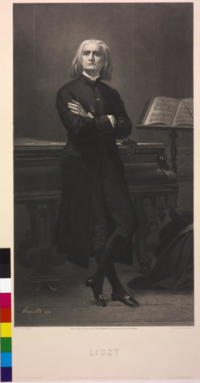 Franz Liszt door Fortune Joseph Seraphin Layraud