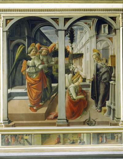 Annunciatie door Fra Filippo Lippi